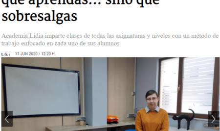 Academia Lidia en La Gaceta