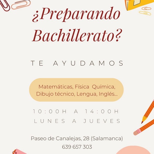 preparación bachillerato en Salamanca