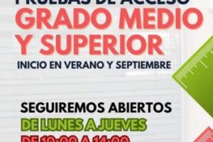 preparación pruebas grado medio y superior Salamanca